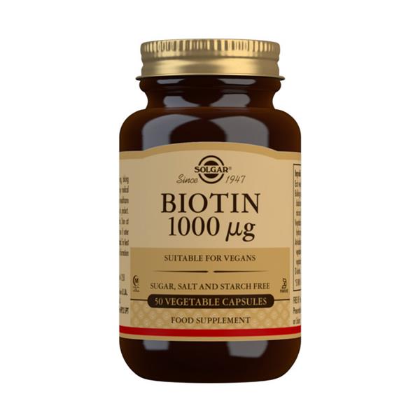 Solgar Biotin 1000ug 50 Capsules Solgar Biotin 1000ug 50 Capsules
