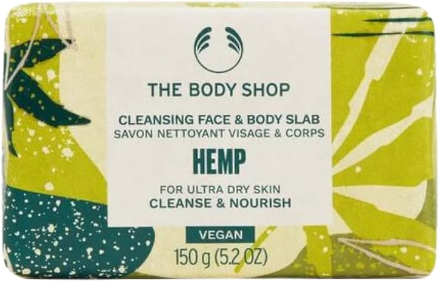 The Body Shop Hemp Cleansing Face & Body Slab 150g The Body Shop Hemp Cleansing Face & Body Slab 150g