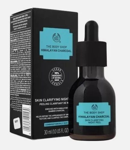 The Body Shop Himalayan Charcoal Skin Clarifying Night Peel 30ml The Body Shop Himalayan Charcoal Skin Clarifying Night Peel 30ml
