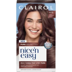 Clairol Nice N Easy Brunette Range 6PB Light Hazlenut Brown