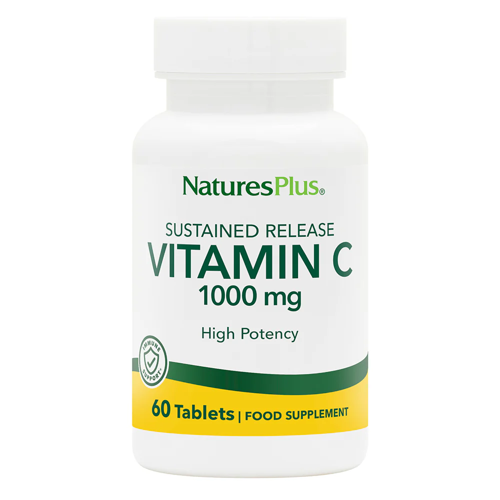 Natures Plus Vitamin C 1000 mg with Rose Hips Sustained Release 60 Tablets Natures Plus Vitamin C 1000 mg with Rose Hips Sustained Release 60 Tablets